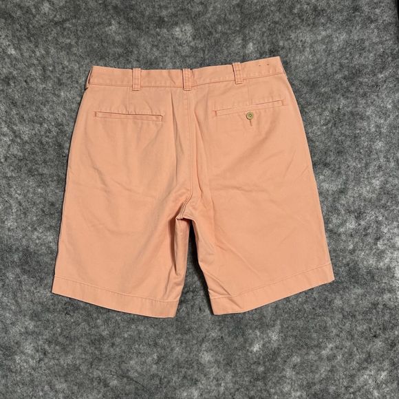 J. Crew Shorts Mens 32 Chino Pink Flat Front Cotton Casual Preppy Classiccore - Picture 3 of 14